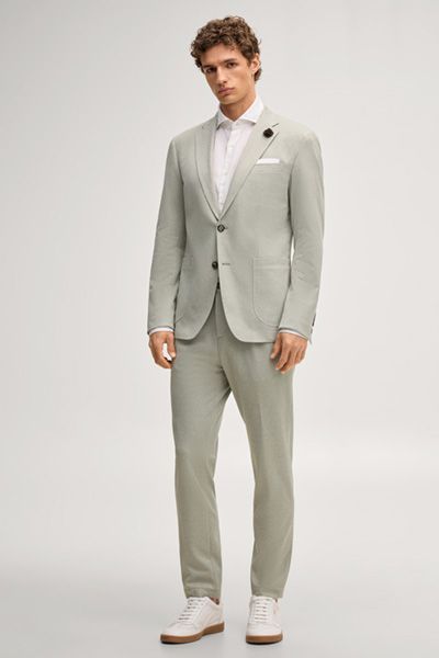 Jersey Kombi-Sakko Hoverest in Grün