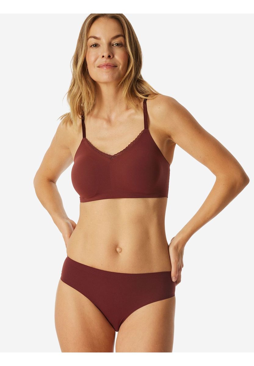 Nahtloses, spitzenbesetztes Komfort-Bralette