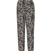 Mymo Hose Frauen schwarz-weiß
