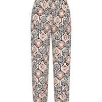 Weite Loungehose mit Boho-Muster