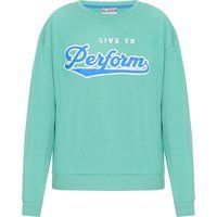Lässiges Langarm-Sweatshirt mit Rundhalsausschnitt