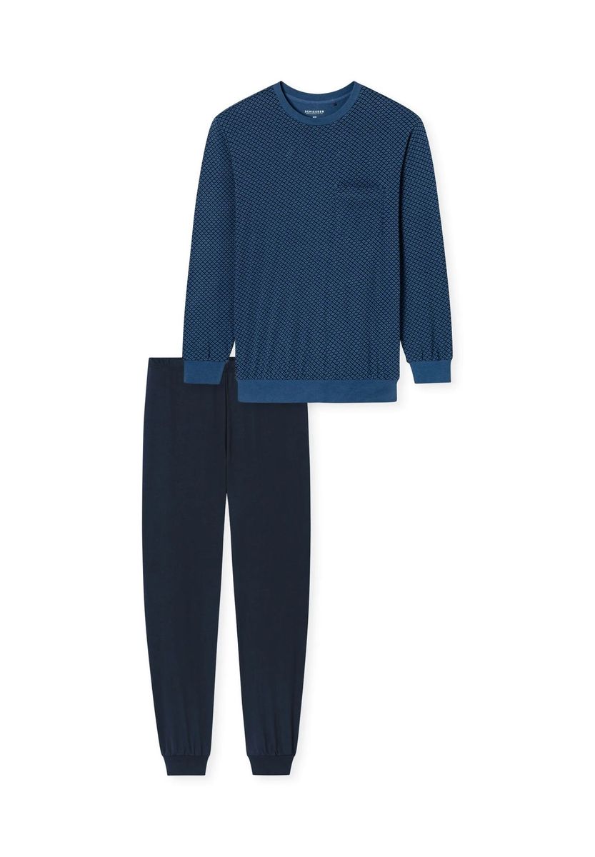 Bequemes Herren-Pyjama-Set aus Strick