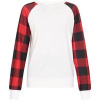 Mymo Sweatshirt Frauen weiß rot