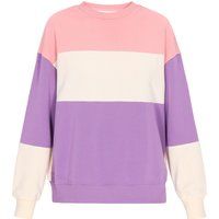 Mymo Sweatshirt Frauen Beige Lila Mehrfarbig