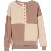 Mymo Sweatshirt Frauen beige braun