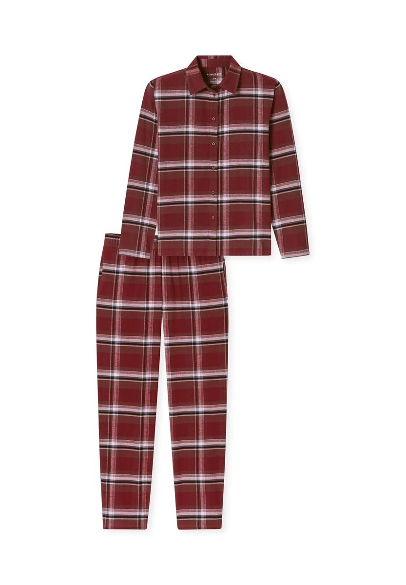 Premium Flanell-Schlafanzug Set mit Karomuster
