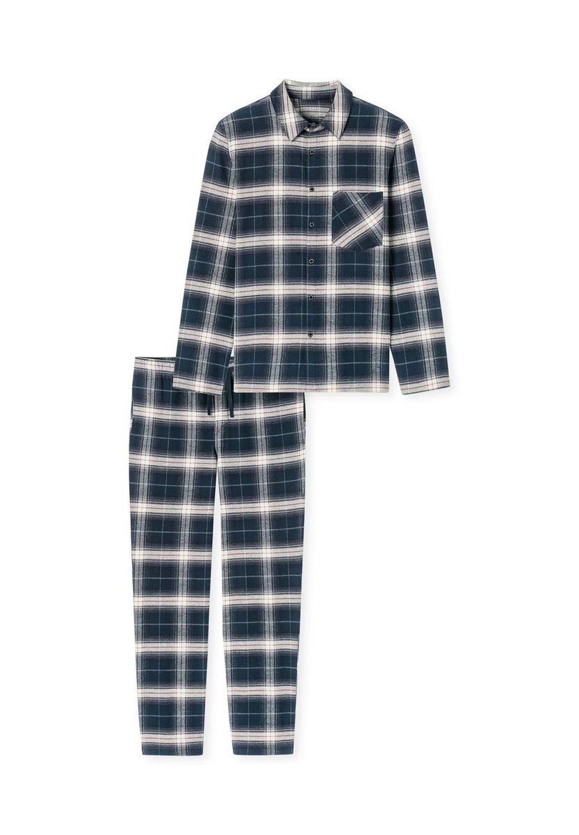 Premium Flanell Pyjama Set aus Baumwolle