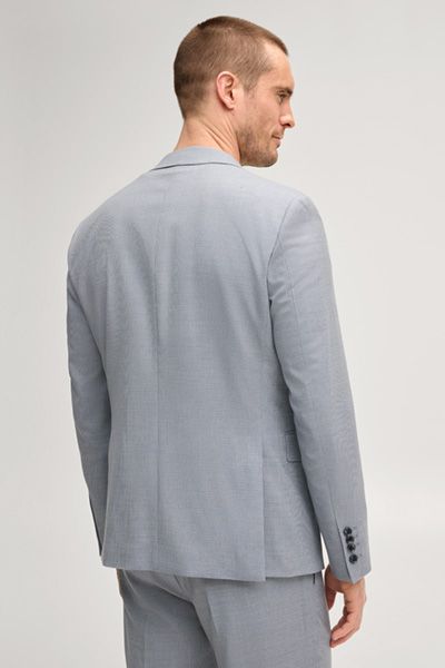 Baukasten-Sakko Hodge in Hellblau kariert