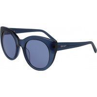 Cat-Eye Sonnenbrille in Transparent Blau