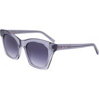 Graue Sonnenbrille mit Cat-Eye-Rahmen