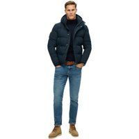 Herren-Steppjacke mit Kapuze und Polsterung