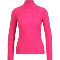Gerippter Rollkragenpullover aus Wolle