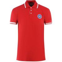 Aquascutum - "London" Poloshirt für Herren/Damen Unisex, Abzeichen (Rot)
