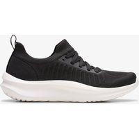 Schwarzer gestrickter bequemer Walking-Sneaker