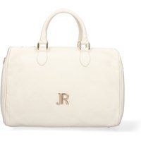 Strukturierte Lederhandtasche mit Griff