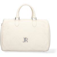 Strukturierte Lederhandtasche mit Griff
