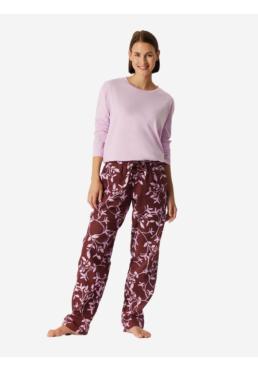 Baumwoll-Loungehose mit Blumendruck