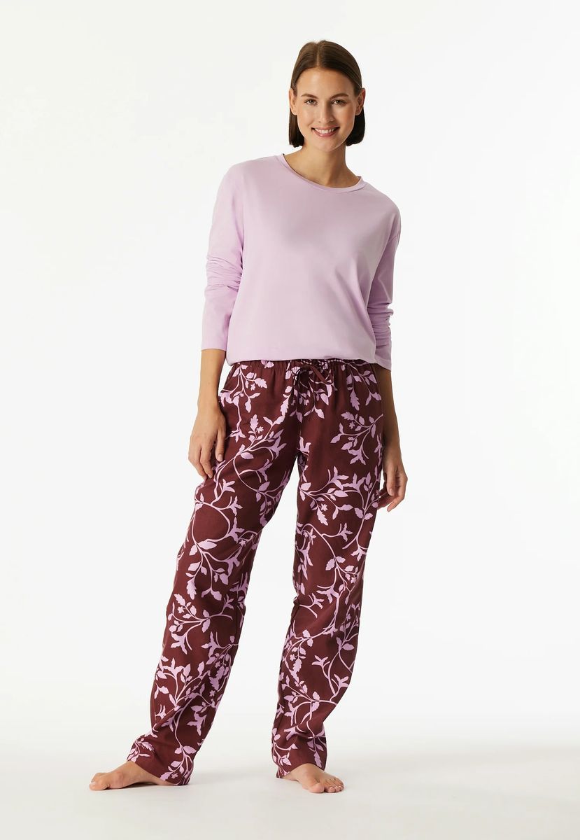 Baumwoll-Loungehose mit Blumendruck