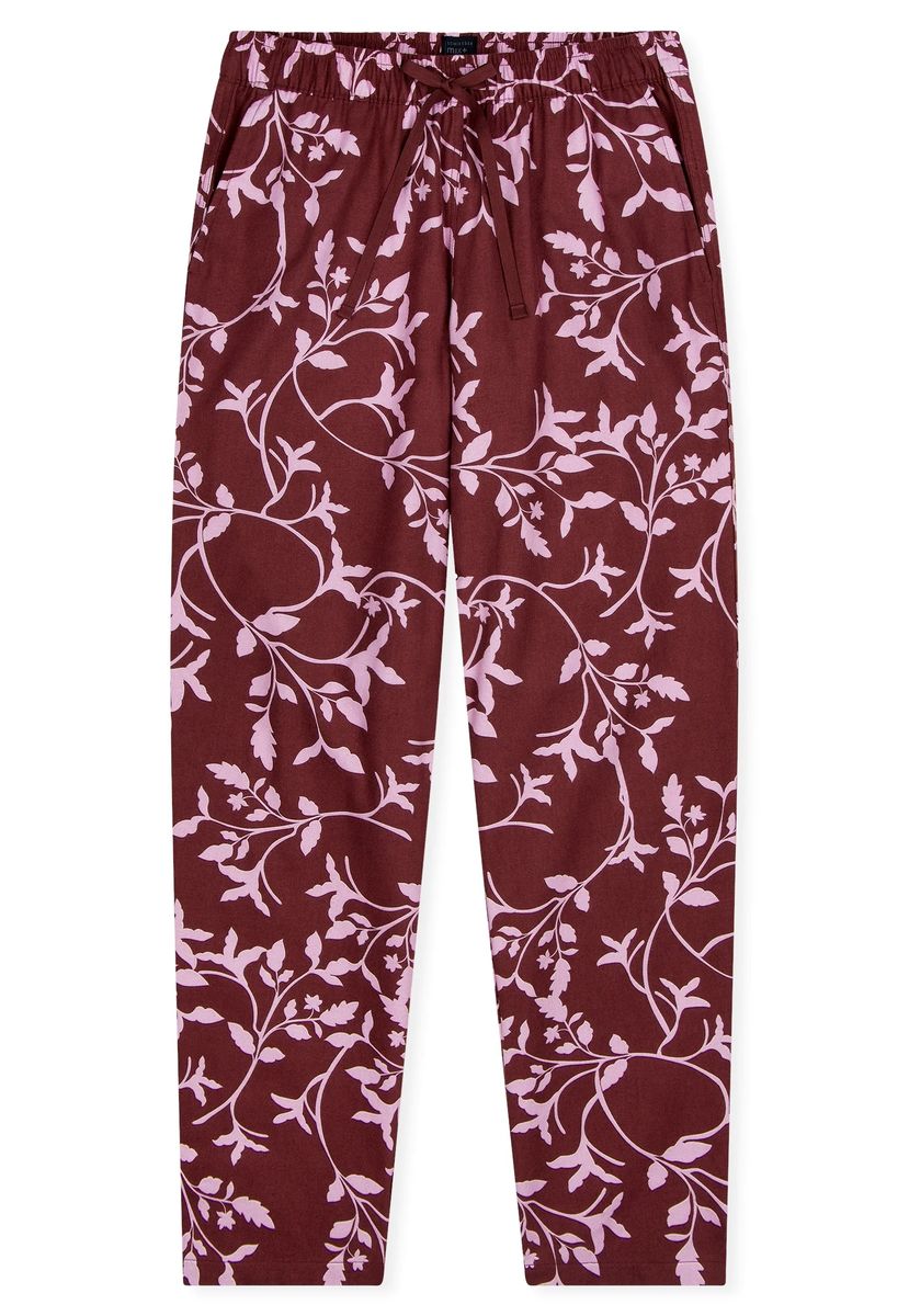 Baumwoll-Loungehose mit Blumendruck