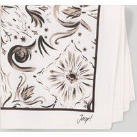 JOOP! Beige Gemustertes Einstecktuch Baumwoll-Seiden-Mischung Accessoire