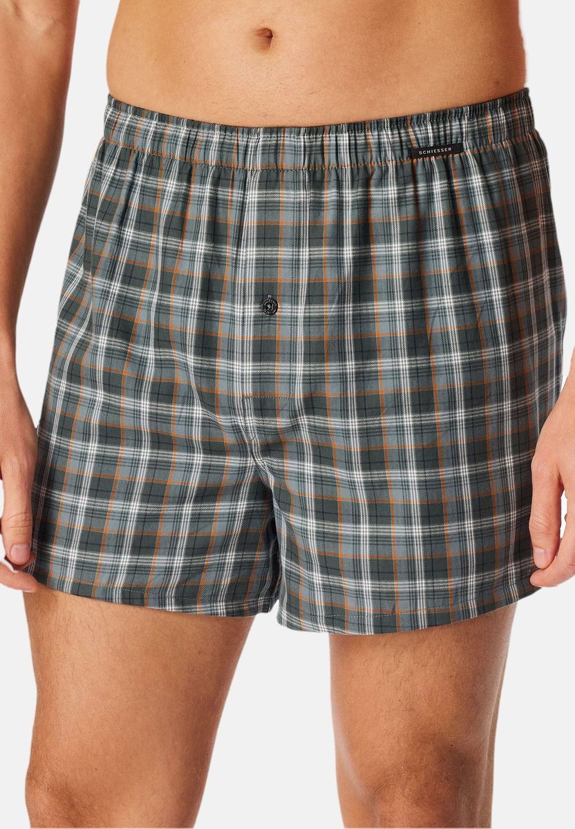 Gewebte Baumwoll-Boxershorts im Doppelpack