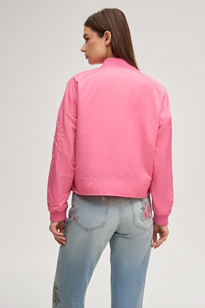 JOOP! Jeans Olcay Pink Bomberjacke Collegekragen Unisex