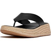 Fitflop F-Mode Zehentrenner Leder Herren Schwarz Clogs