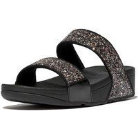 Fitflop Lulu 2 Bar Glitter Polyurethan Damen Sandalen Schwarz/Multi