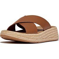 Fitflop F-Mode Cross Leder Herren Clogs in Dunkelbraun