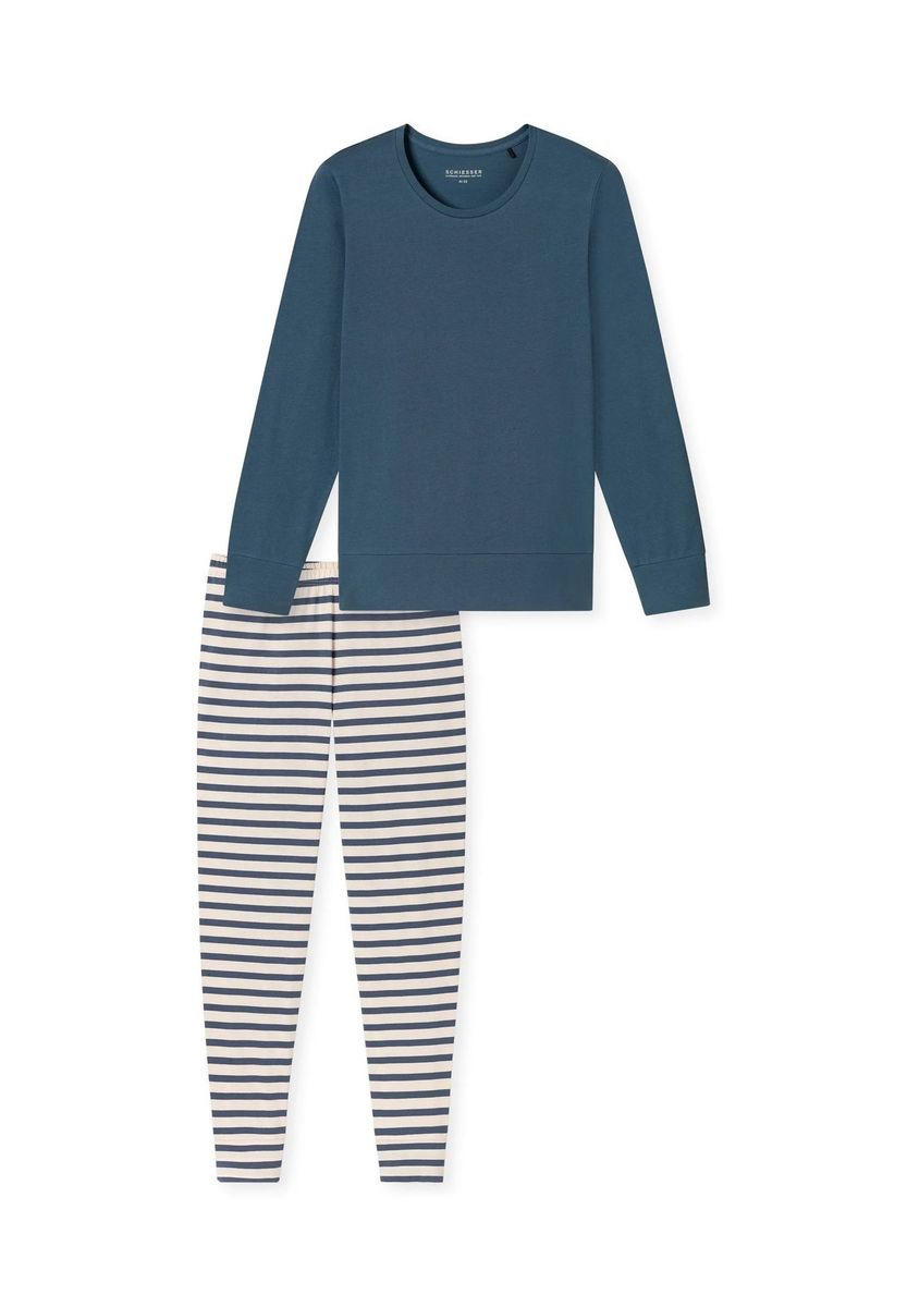 Gestreiftes Schlafanzug-Set mit Hose