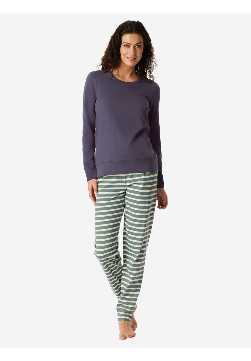 Langes Damen Schlafanzug-Set Casual Essentials