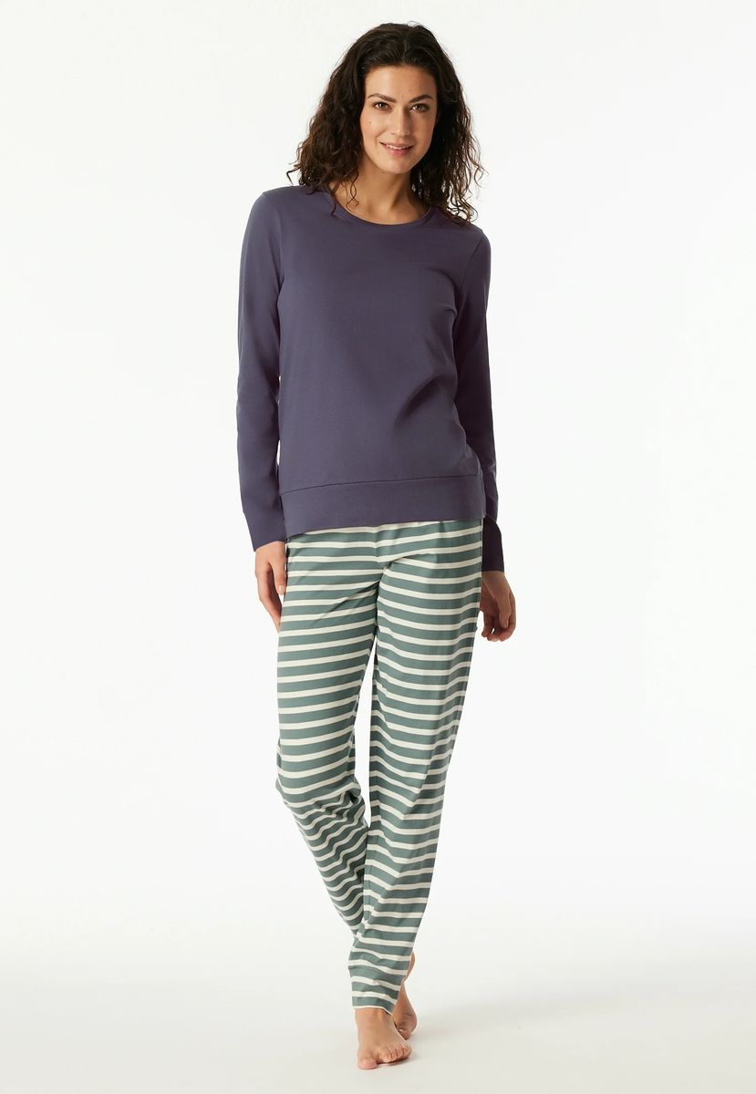 Langes Damen Schlafanzug-Set Casual Essentials