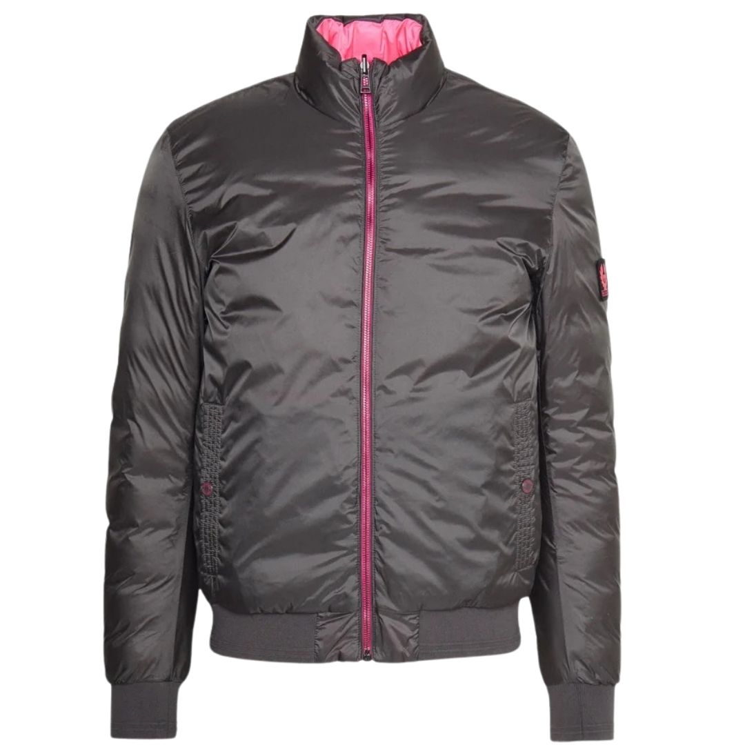 Wendbare Daunenjacke mit Neon-Details