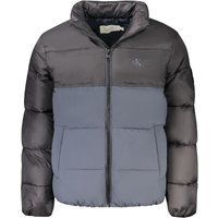 Zweifarbige gefütterte Pufferjacke