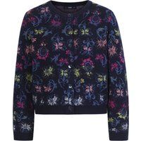 Strickjacke mit Blumenmuster