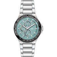 Herrenuhr Silberfarbenes Blaues Zifferblatt
