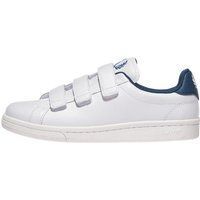 Weißer Low-Top-Sneaker in Lederoptik