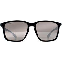 Schwarze Rechteckige Sonnenbrille für Herren