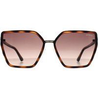 Elegante Butterfly Sonnenbrille Braun Farbverlauf Gläser