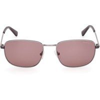 Rechteckige Sonnenbrille mit Metallrahmen