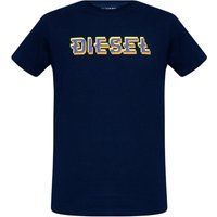 Diesel Pixel Logo Baumwoll-T-Shirt