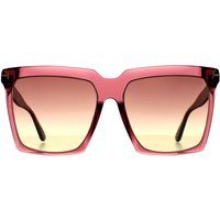 Quadratische Bordeaux-Verlaufs Sonnenbrille
