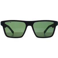 Matte schwarze rechteckige Sonnenbrille