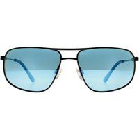 Klassische Pilotenbrille mit blauen Gläsern