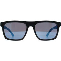 Matte Schwarze Rechteckige Sonnenbrille