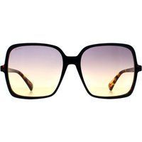 Quadratische Havana Braun Farbverlauf Sonnenbrille