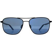 Matte schwarze Aviator Sonnenbrille