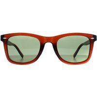 Quadratische Sonnenbrille Braun und Grün