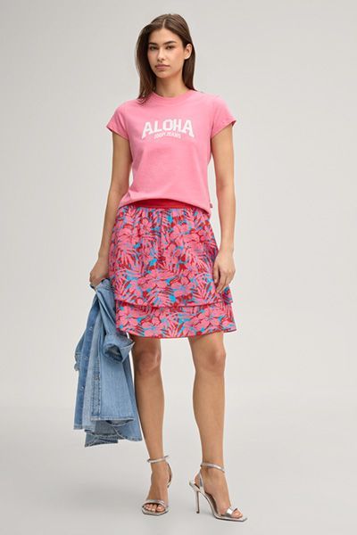 Joop Jeans Aloha T-Shirt Toyah pink Baumwolle Retro-Stil