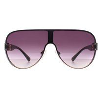 Übergroße Schild-Sonnenbrille mit Farbverlauf